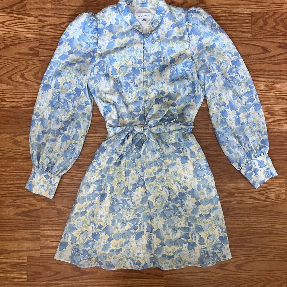 Light Blue Floral Dress